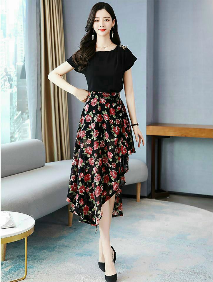 Mango phối voan có lót - D3267